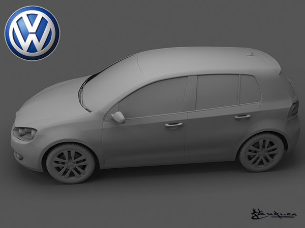 3ds max golf vi 5door 2009 - GolfVI-5Doors 2009 by rburlea